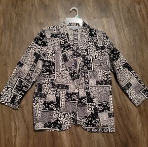 Vintage black and white blazer